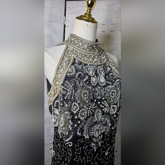 Laurence Kazar Dresses & Skirts - VINTAGE 90'S Laurence Kazar Beaded Dress